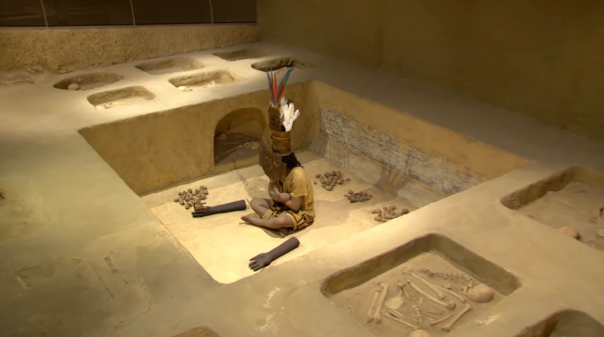Museo Nacional Sicán - Reproducción entierro 2