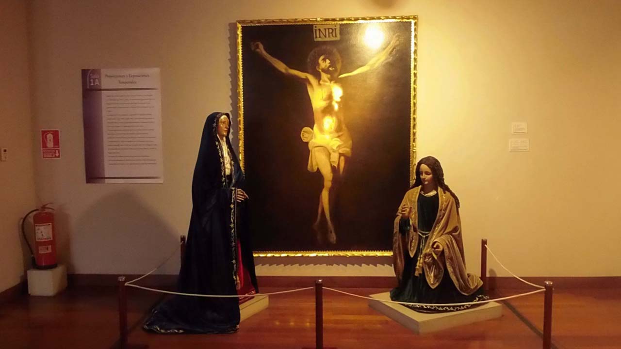 Cuadro Crucifixión en el museo del señor de los milagros