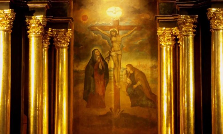 Imagen Original del Señor de los milagros en la iglesia de las nazarenas