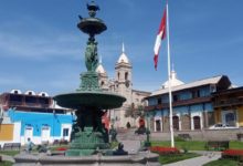 Pileta en la Plaza de armas de Moquegua